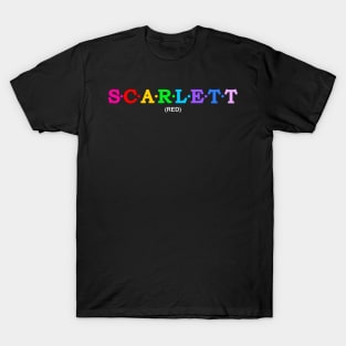 Scarlett -Red. T-Shirt